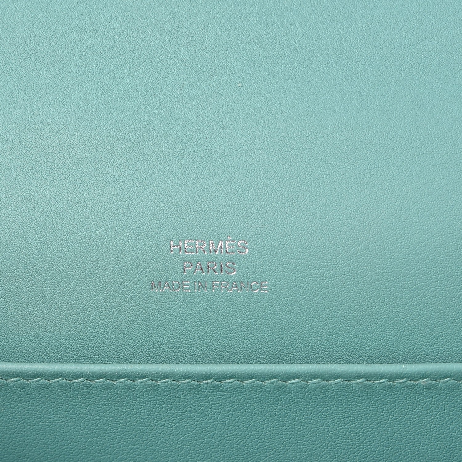 Hermes Swift Kelly Pochette Clutch Bleu Atoll 22 of 30