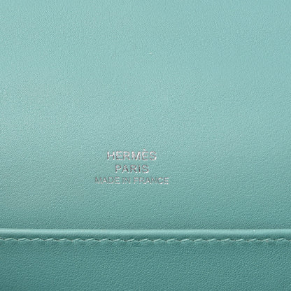 Hermes Swift Kelly Pochette Clutch Bleu Atoll 22 of 30