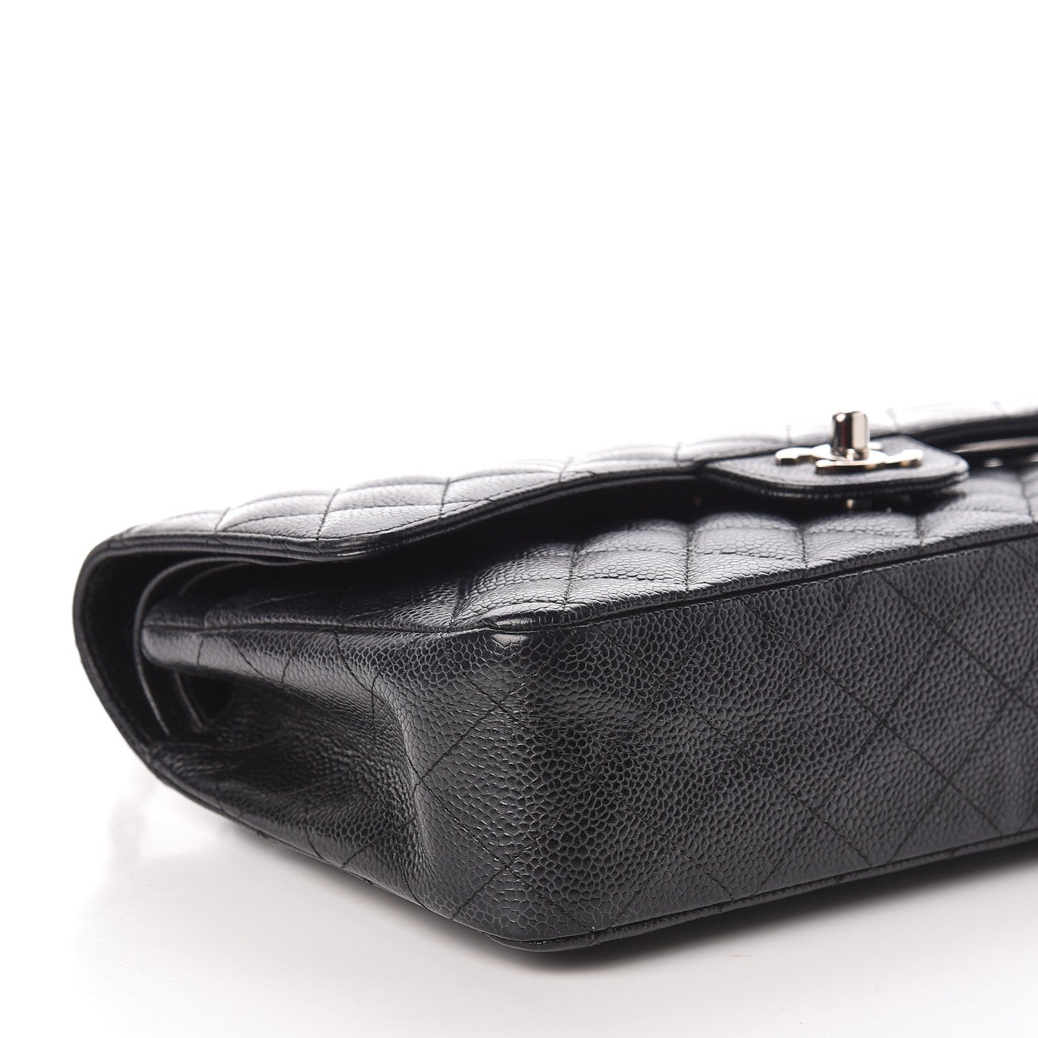 Chanel Caviar Quilted Medium Double Flap Black 10 of 12