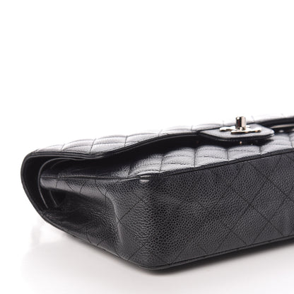 Chanel Caviar Quilted Medium Double Flap Black 10 of 12
