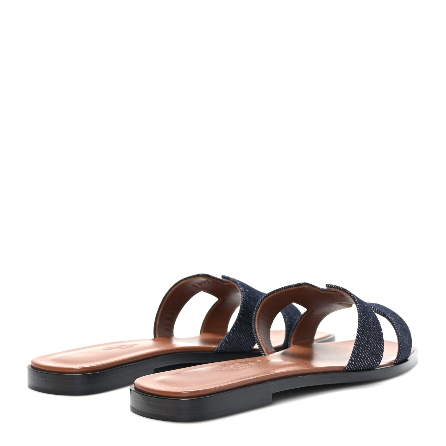 Denim Canvas Oran Sandals 36.5 Bleu Brut