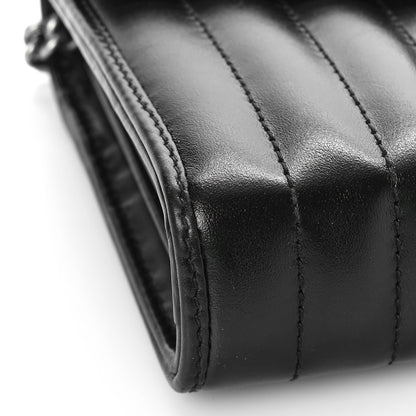 Gucci Calfskin Matelasse Aria GG Marmont Chain Wallet Black 8 of 10