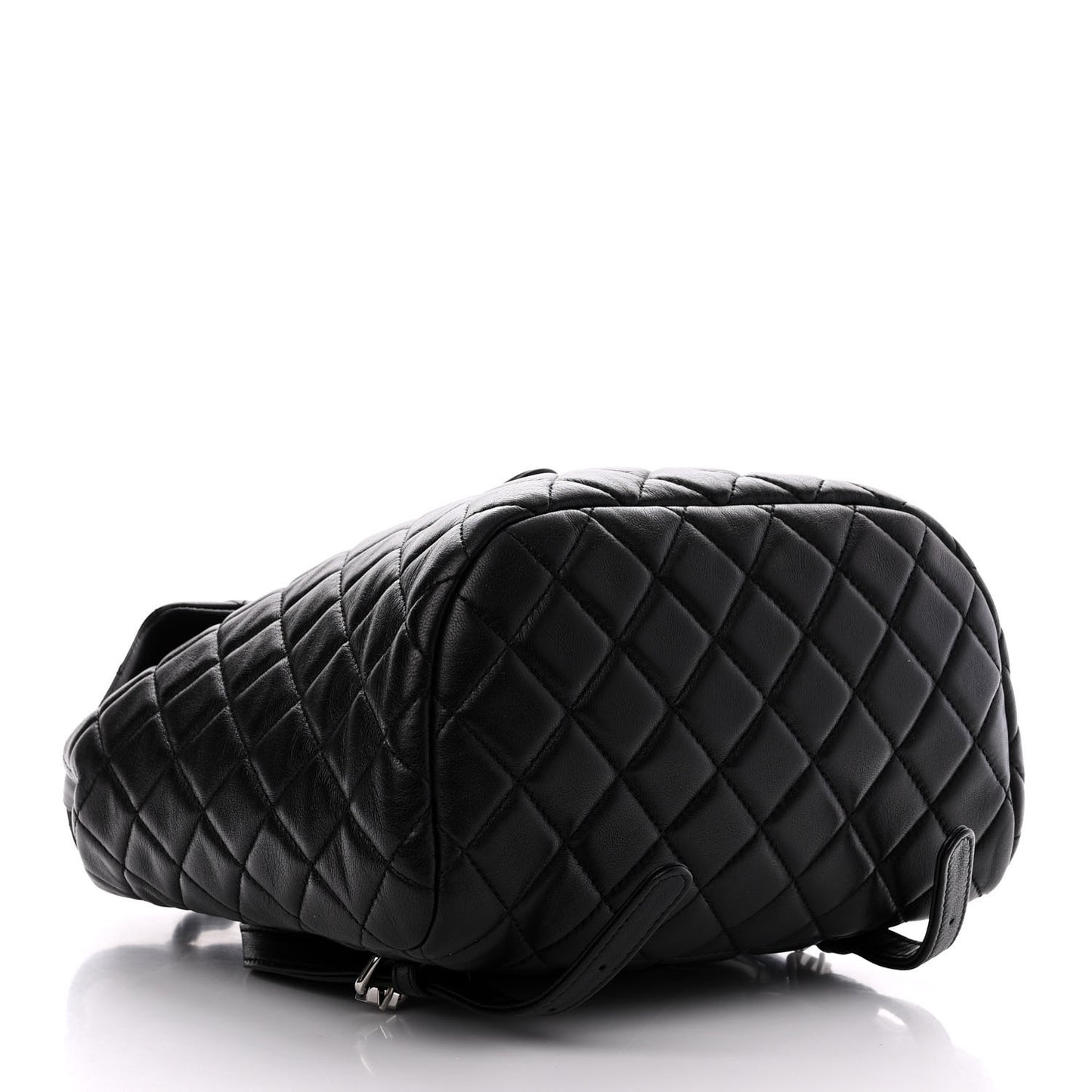 Lambskin Quilted Small Urban Spirit Backpack Black