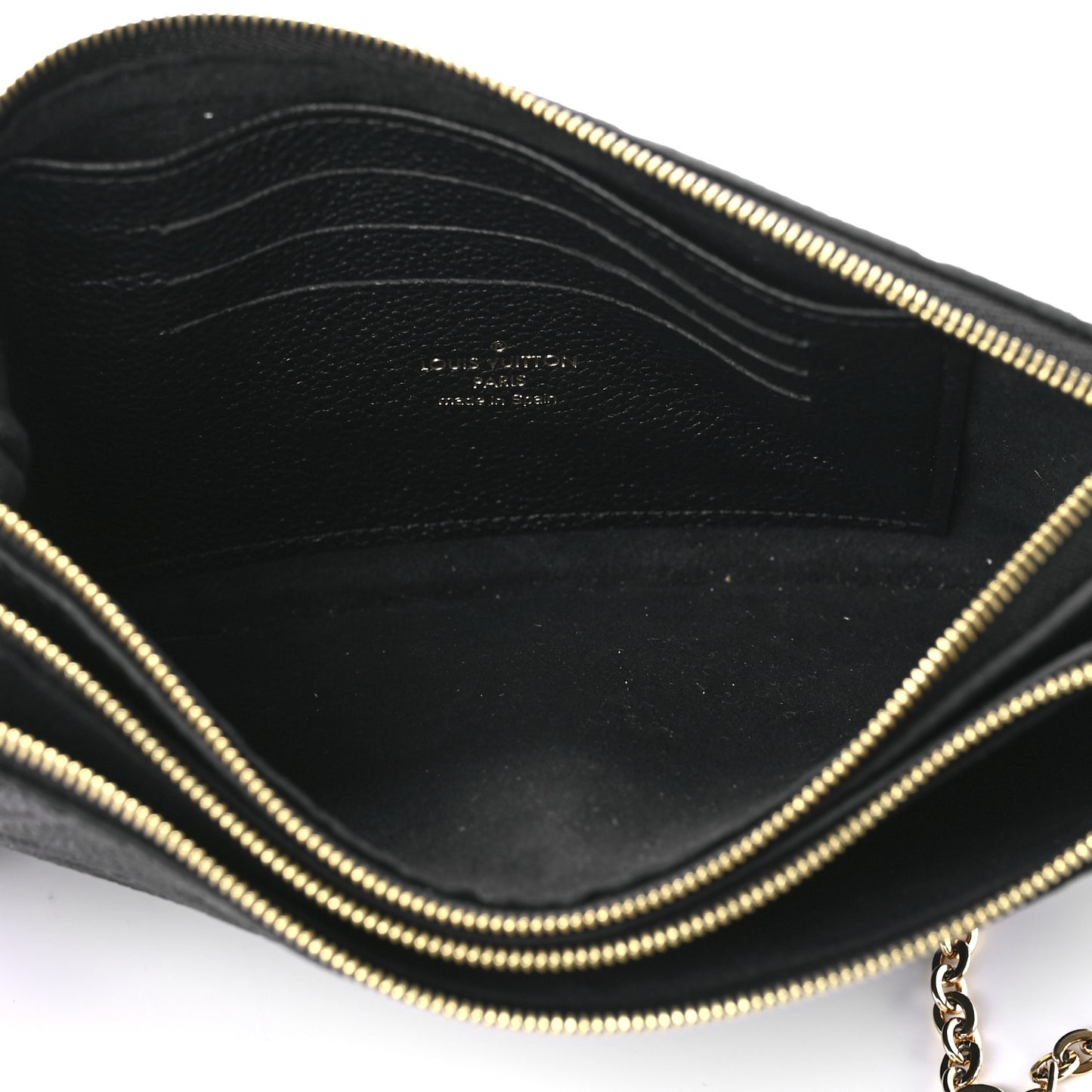 Empreinte Double Zip Pochette Black