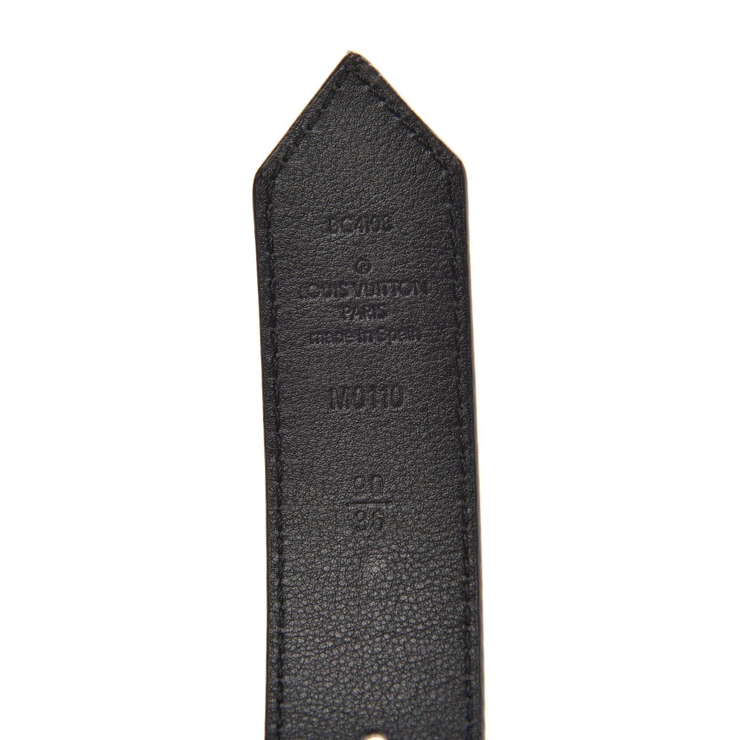 Calfskin Monogram Studded 35mm LV Circle Belt 90 36