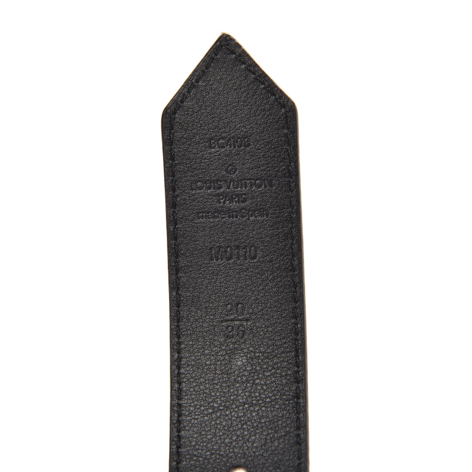 Louis Vuitton Calfskin Monogram Studded 35mm LV Circle Belt 90 36 4 of 5