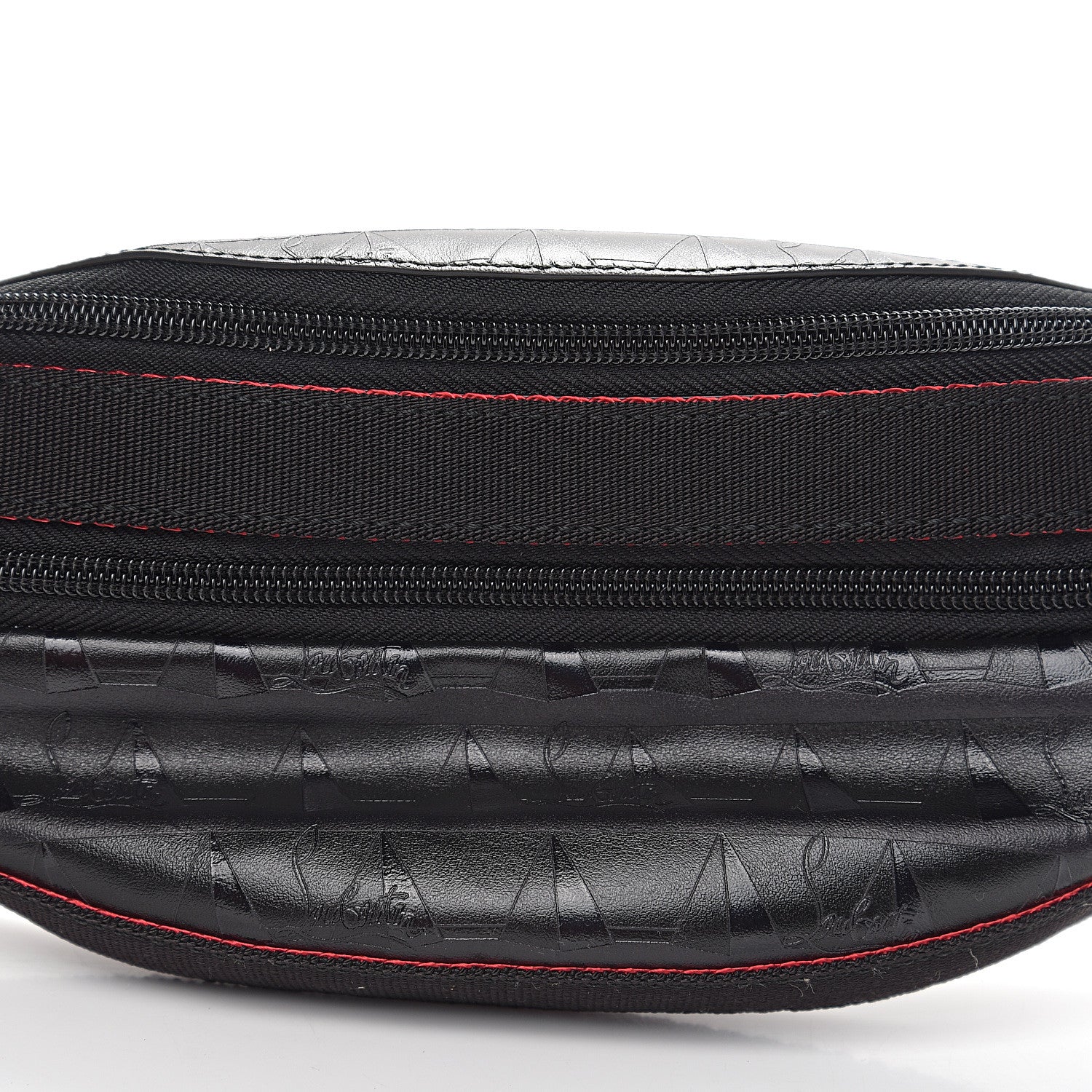 Christian Louboutin Calfskin Paris NYC Belt Bag Black 7 of 9