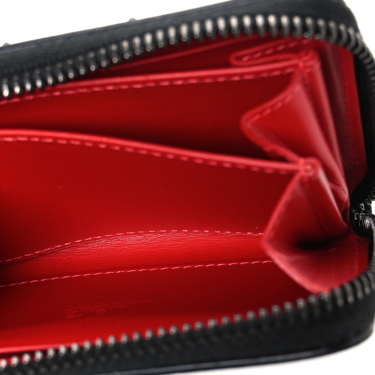 Christian Louboutin Calfskin Loubinthesky Panettone Coin Purse Black 5 of 7