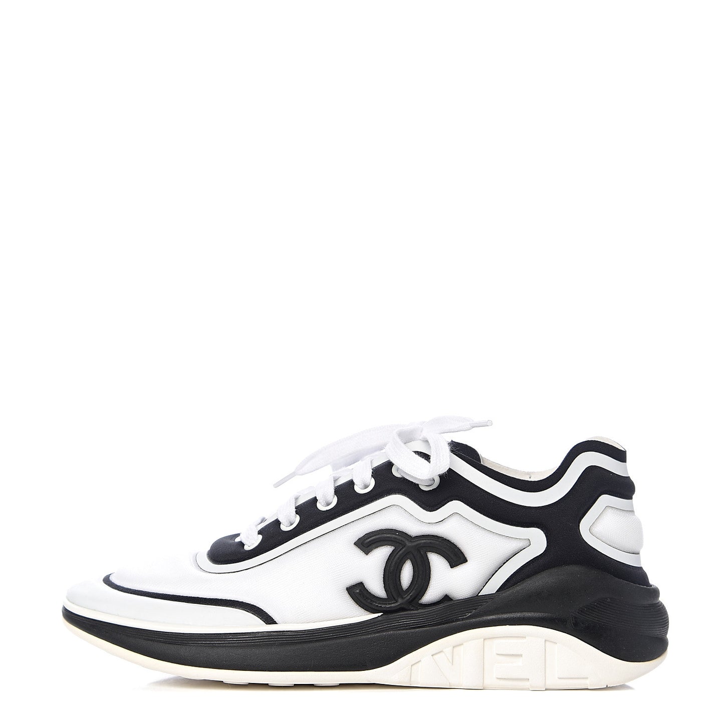 Lycra Womens CC Sneakers 38 White Black