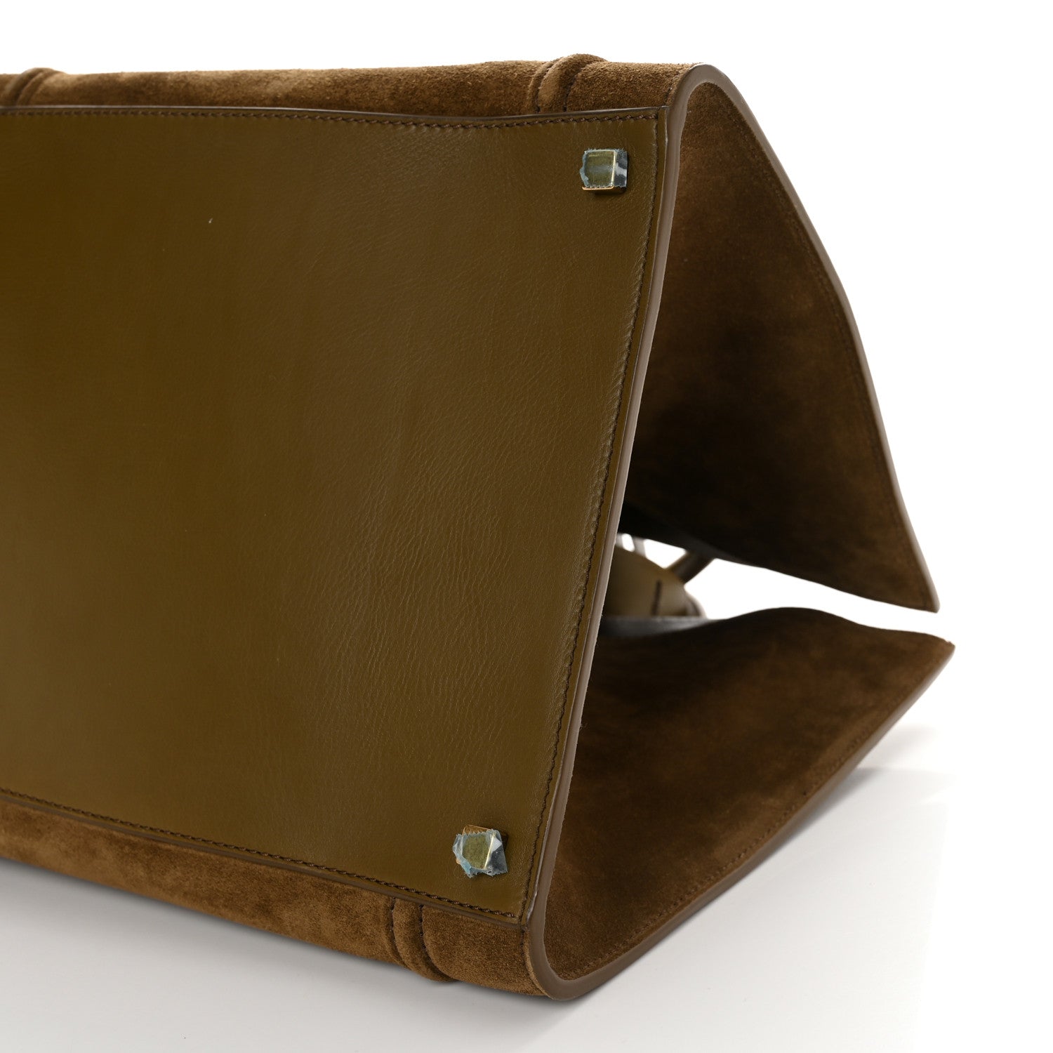 Celine Suede Medium Phantom Luggage Olive 10 of 10