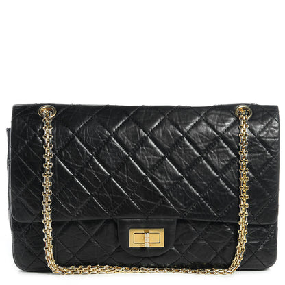 Chanel Aged Calfskin Quilted 50th Anniversary 2.55 Reissue 227 Flap Black 1 of 9