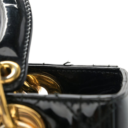 Christian Dior Patent Cannage Medium Lady Dior Black 14 of 15