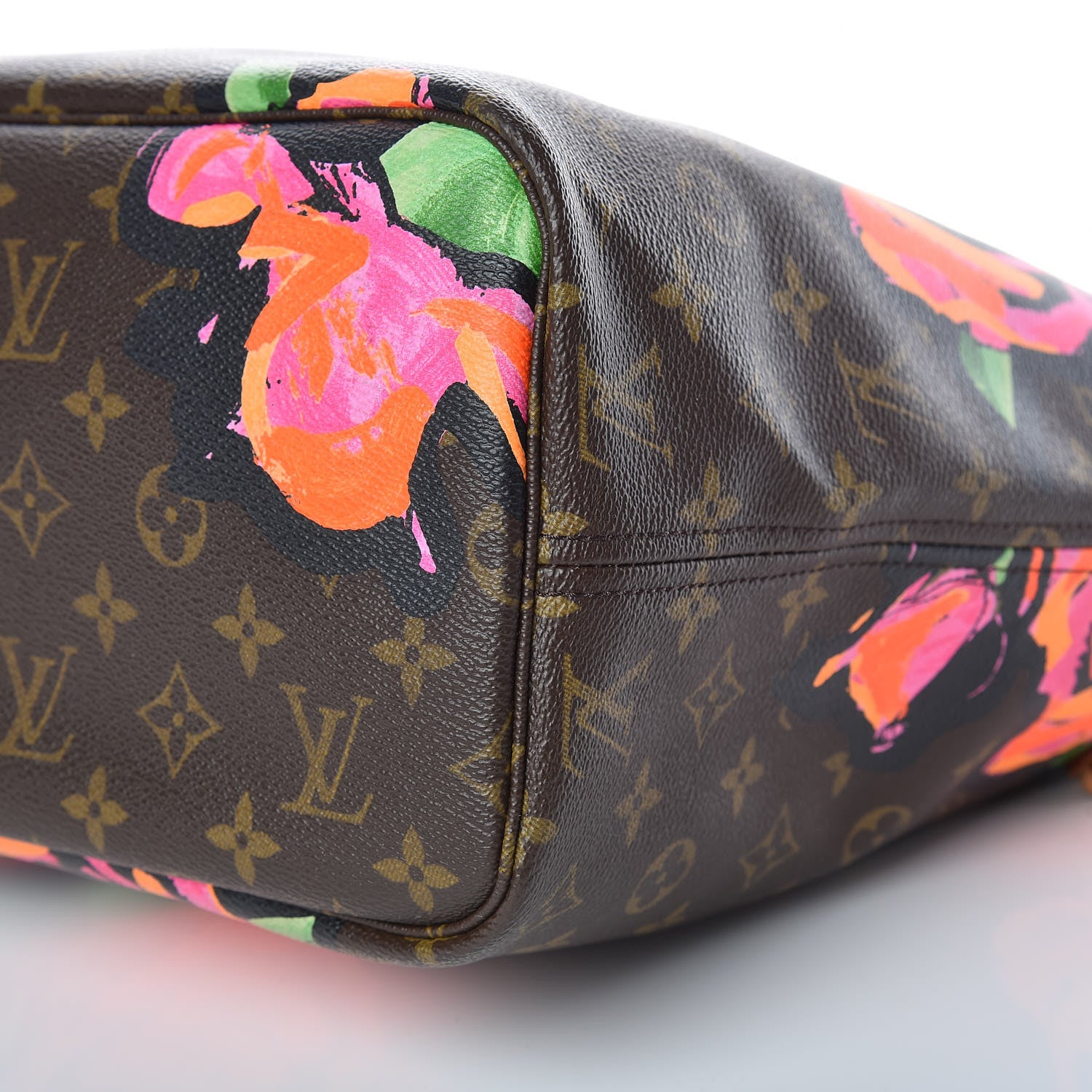 Louis Vuitton Monogram Roses Neverfull MM 6 of 16