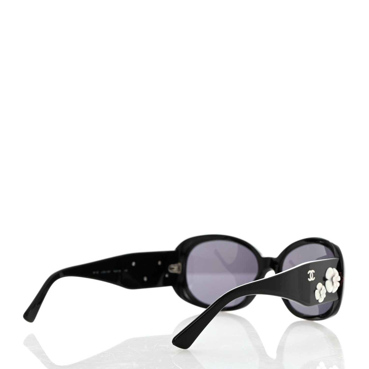 Chanel Camellia CC Sunglasses 5113 Black 4 of 10