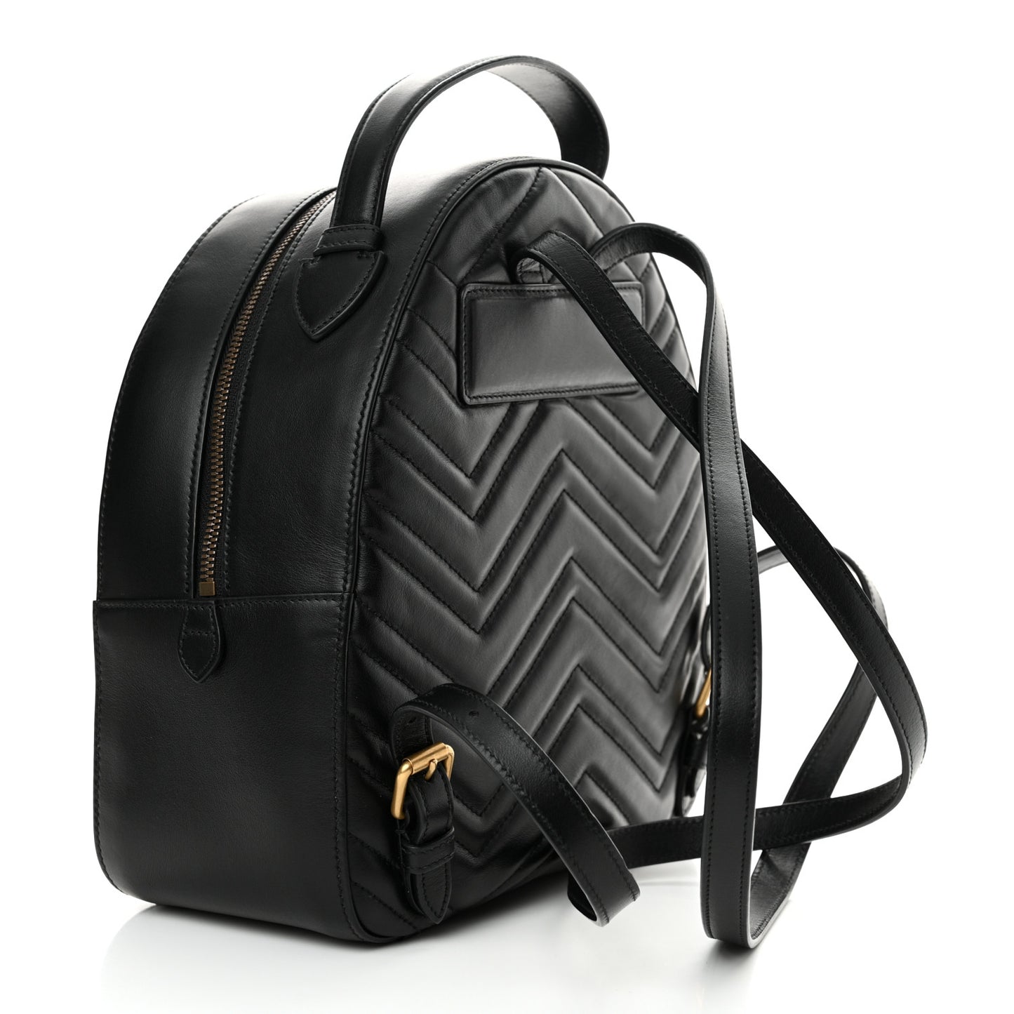 Calfskin Matelasse GG Marmont Dome Backpack Black