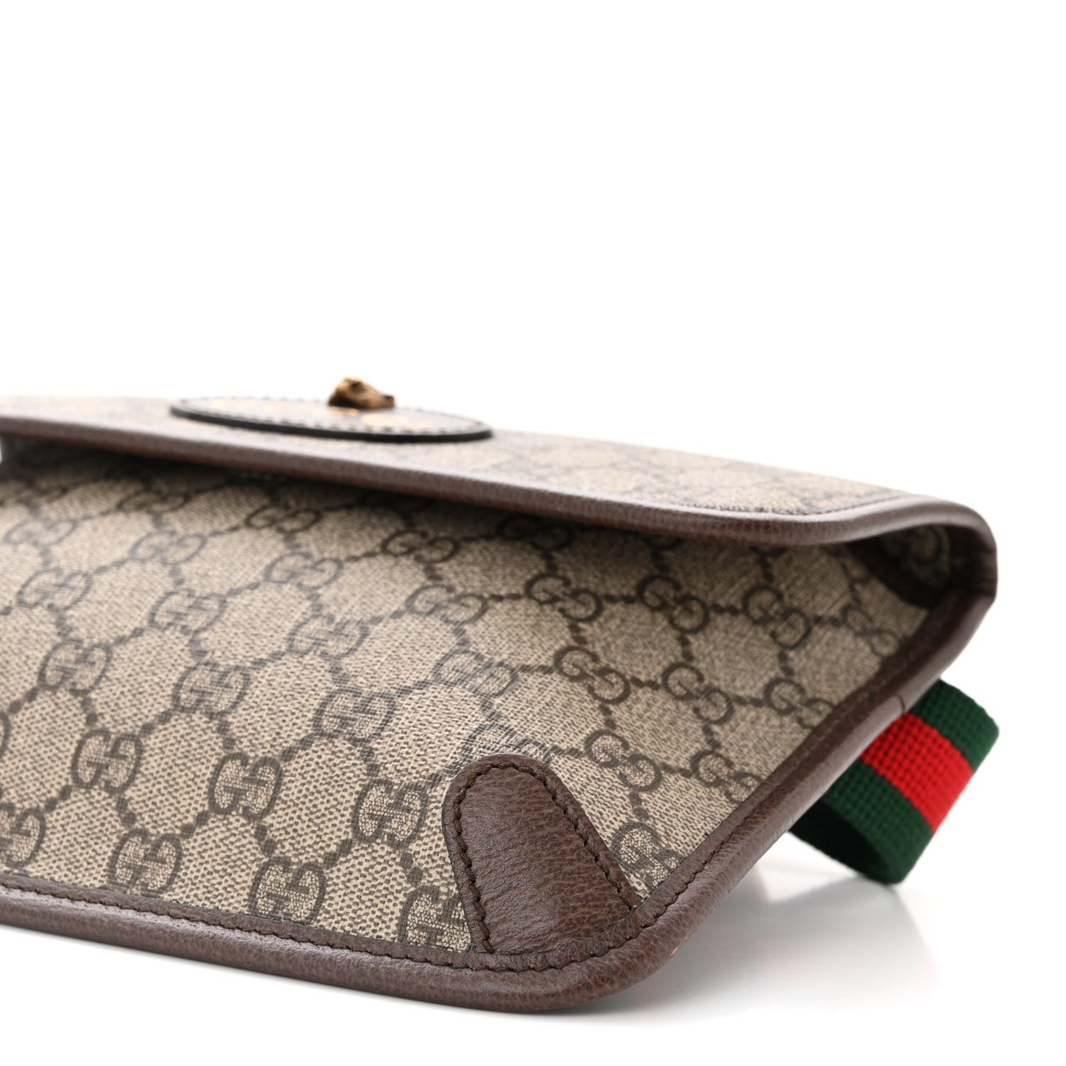Gucci GG Supreme Monogram Neo Vintage Web Belt Bag Brown 10 of 12
