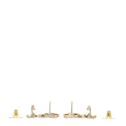 Chanel Crystal Star 5 CC Earrings Gold 3 of 4