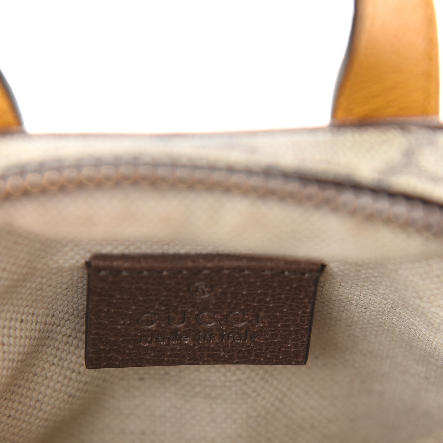 Gucci GG Supreme Monogram Mini Neo Vintage Double Zip Messenger Bag Beige New Acero Crop 6 of 9