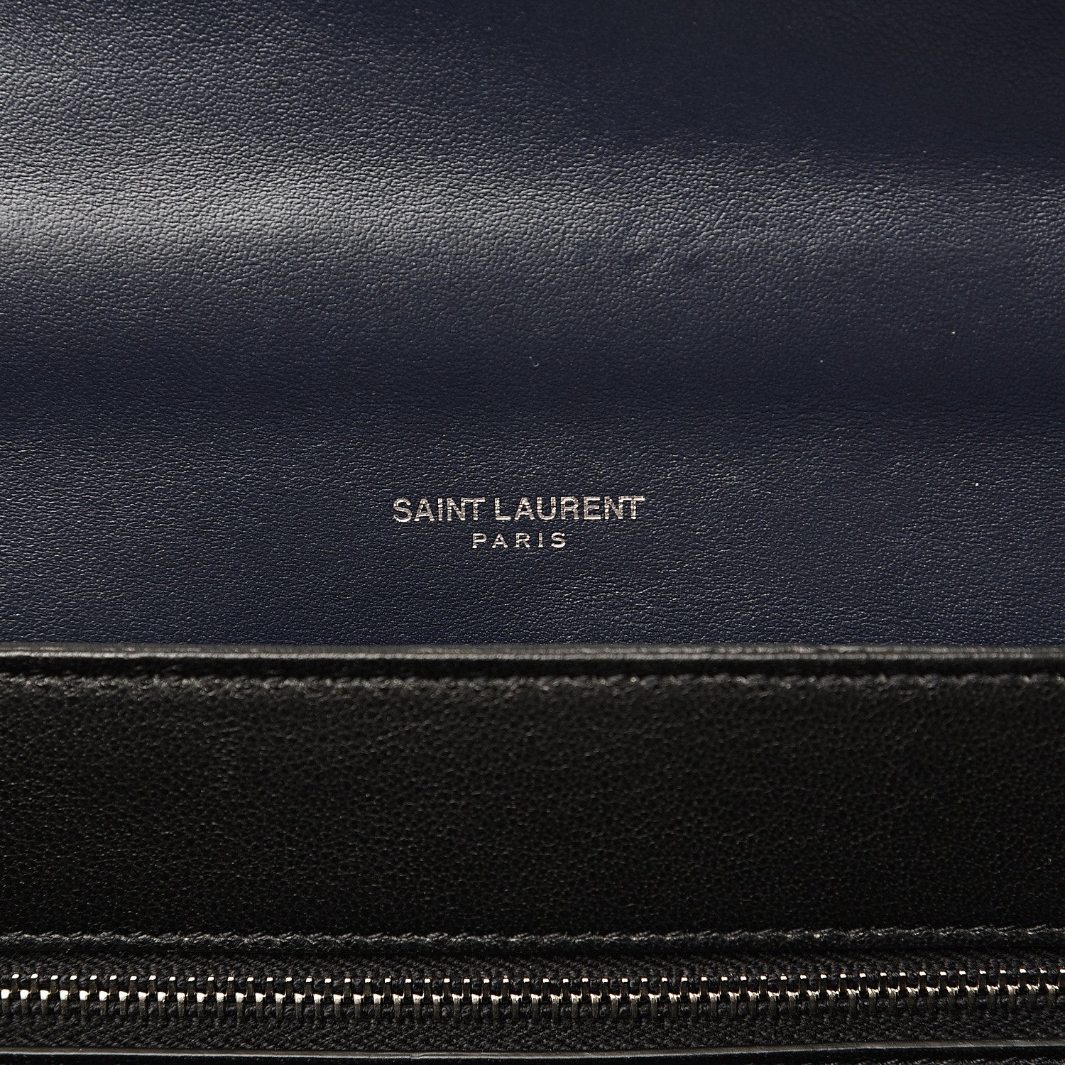 Saint Laurent Calfskin Medium Babylone Navy 6 of 10