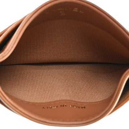 Chanel Lambskin Quilted Chanel 19 Card Holder Brown 5 of 11