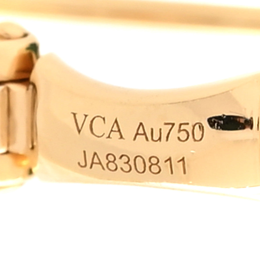 18K Yellow Gold Malachite Magic Alhambra Earrings