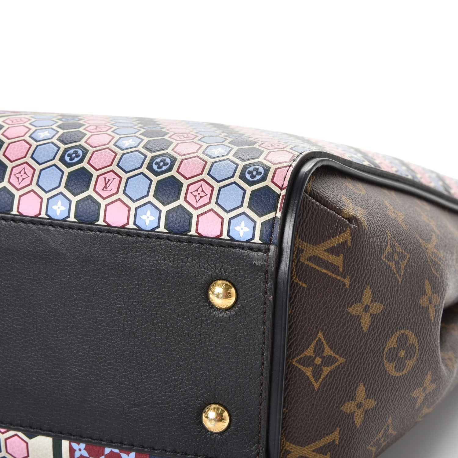 Louis Vuitton Calfskin Monogram Kimono Tote MM Rose 10 of 12