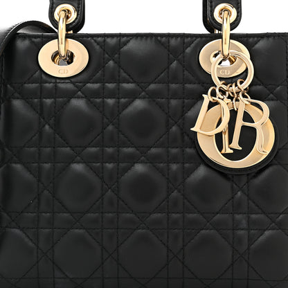 Christian Dior Lambskin Cannage Small Lucky Badges My Lady Dior Black 8 of 16