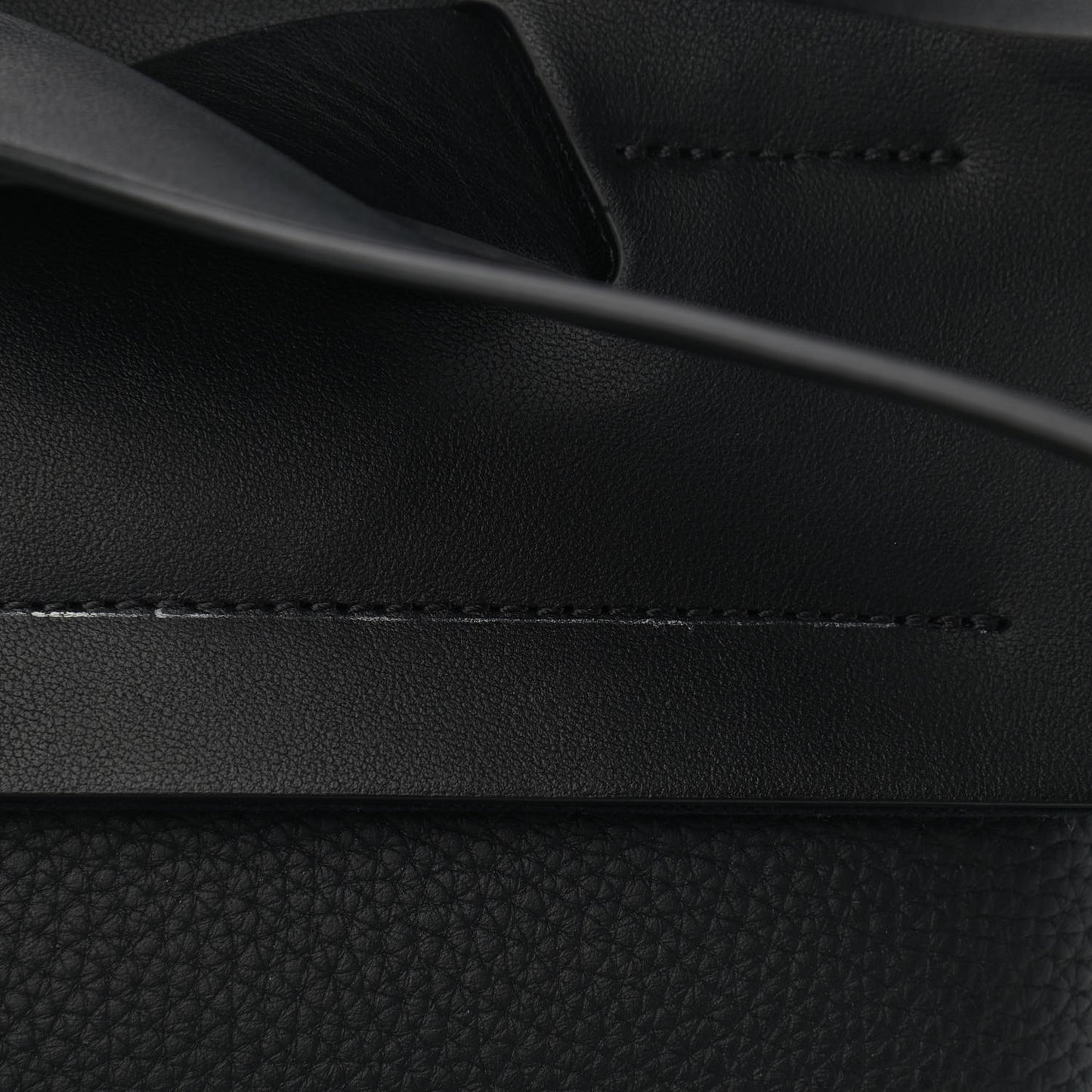 Grained Calfskin Rockstud Backpack Black