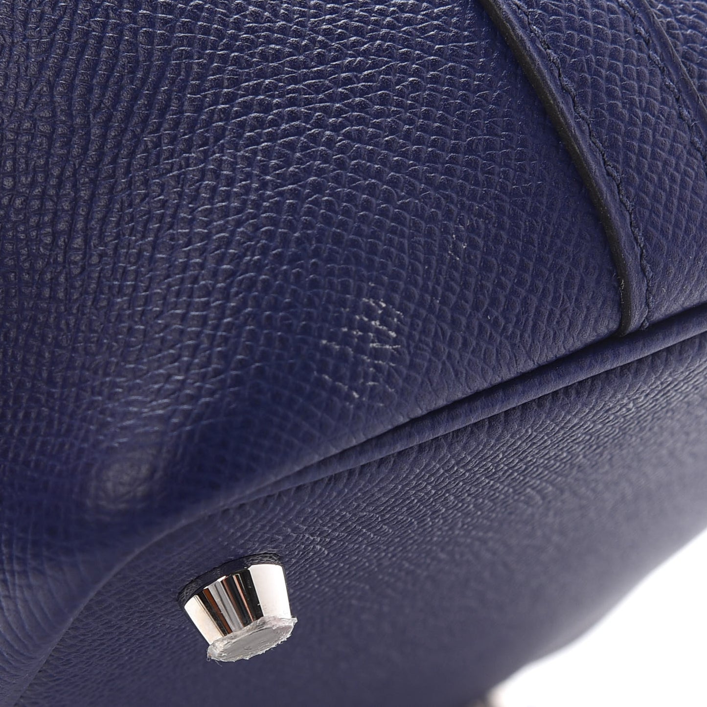 Epsom Tressage De Cuir Picotin Lock 18 PM Bleu Encre Brique Black