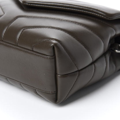 Saint Laurent Calfskin Y Quilted Monogram Toy Loulou Crossbody Bag Faggio 7 of 11