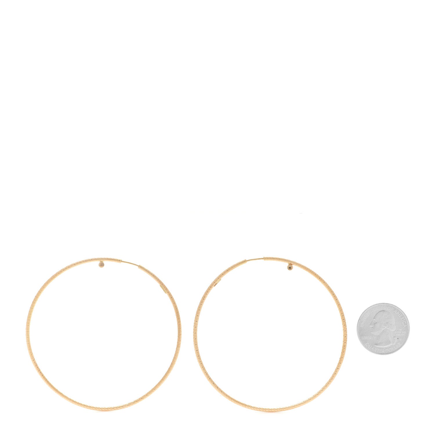 Roberto Coin 18K Yellow Gold Ruby Large Hoop Earrings 2 of 5