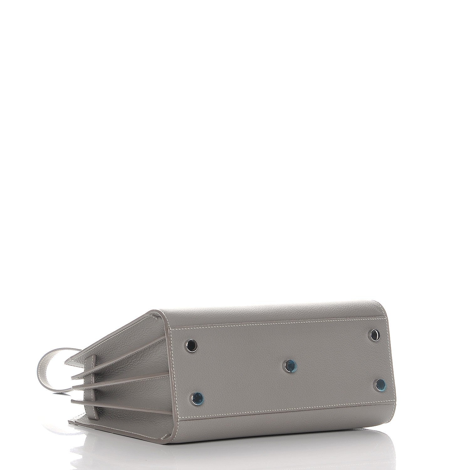 Saint Laurent Grained Calfskin Baby Sac De Jour Grey 5 of 8