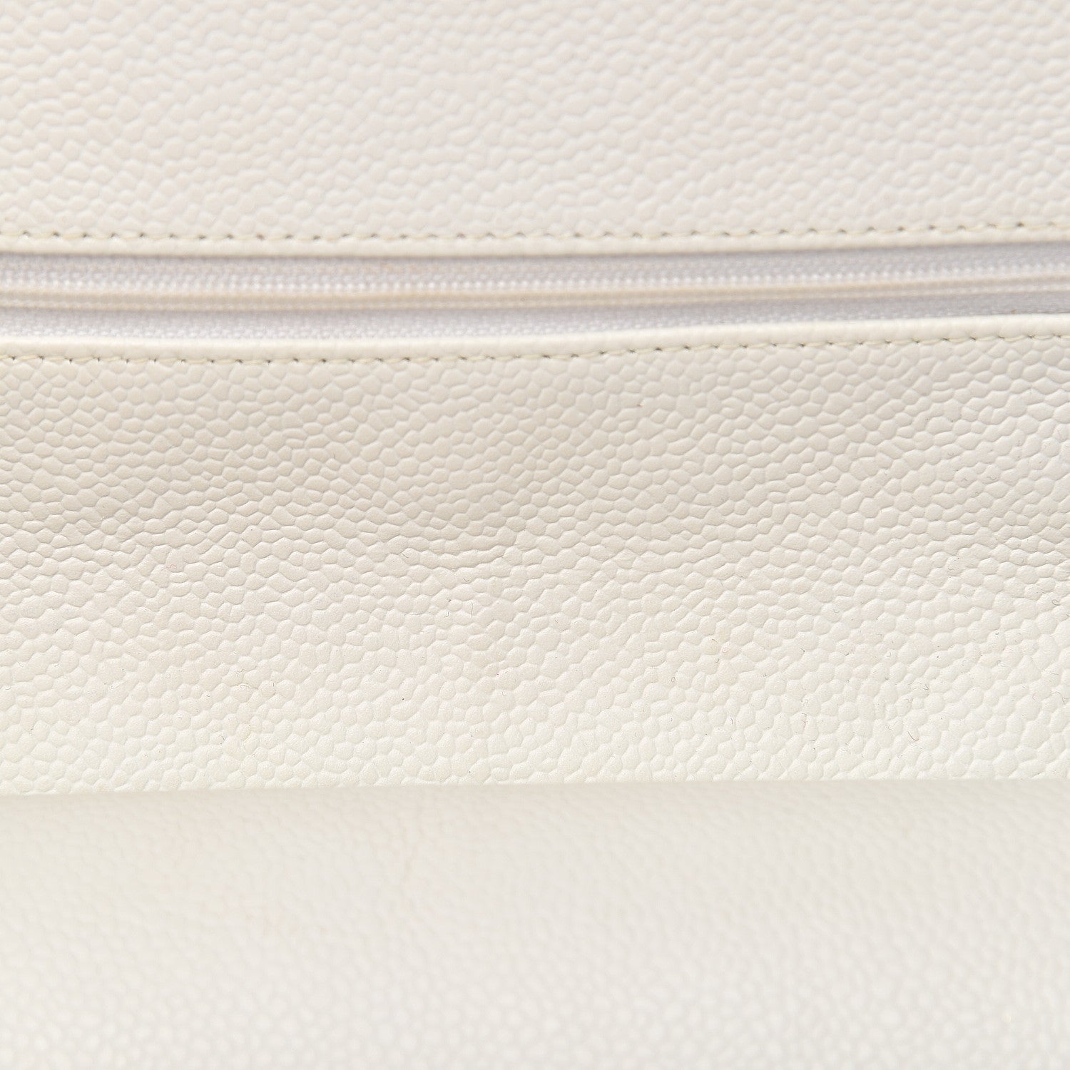 Chanel Caviar Quilted Medium Double Flap White 12 of 15