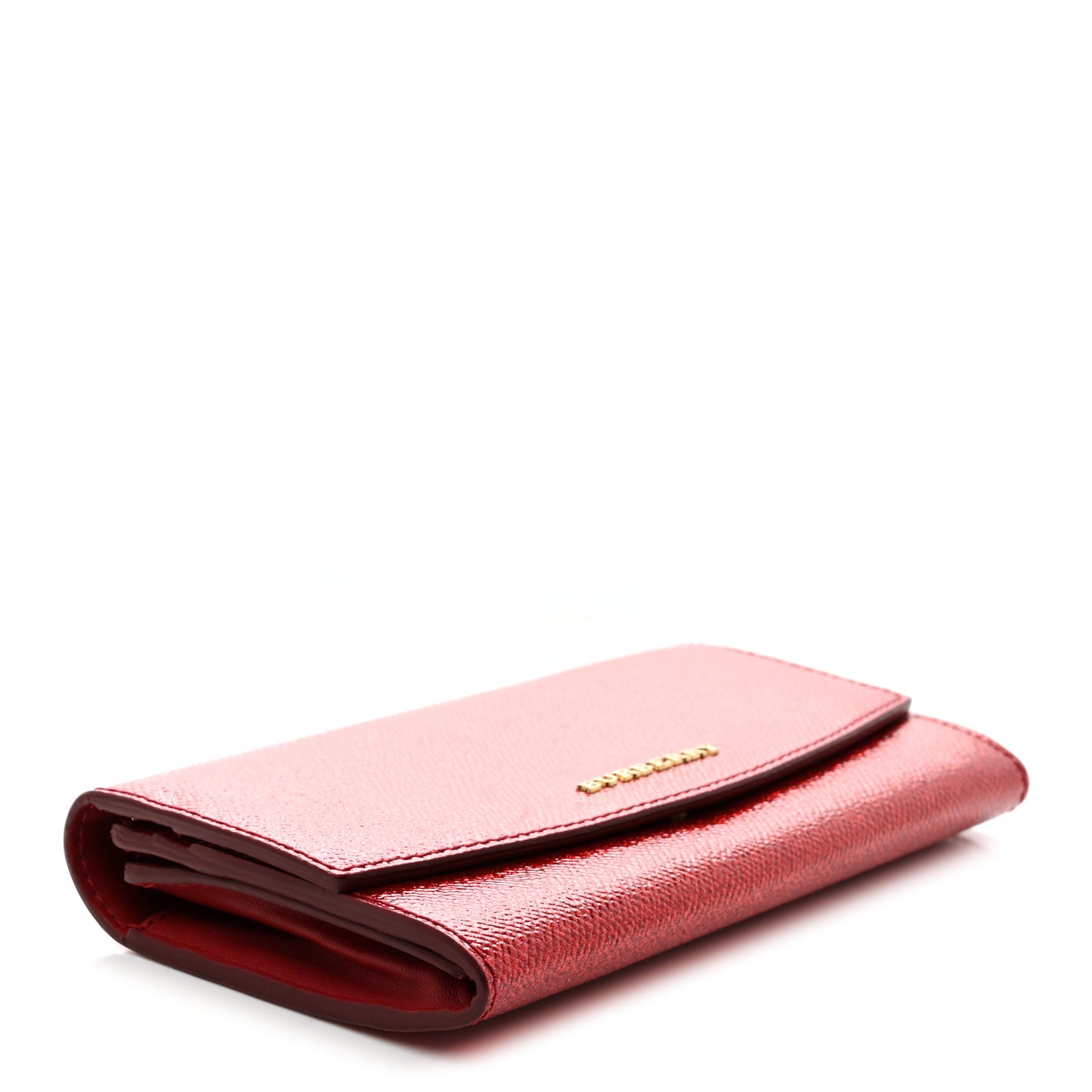 Patent Glitter Porter Continental Wallet Red