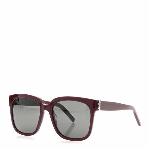 Acetate Square SL M40 Sunglasses Burgundy