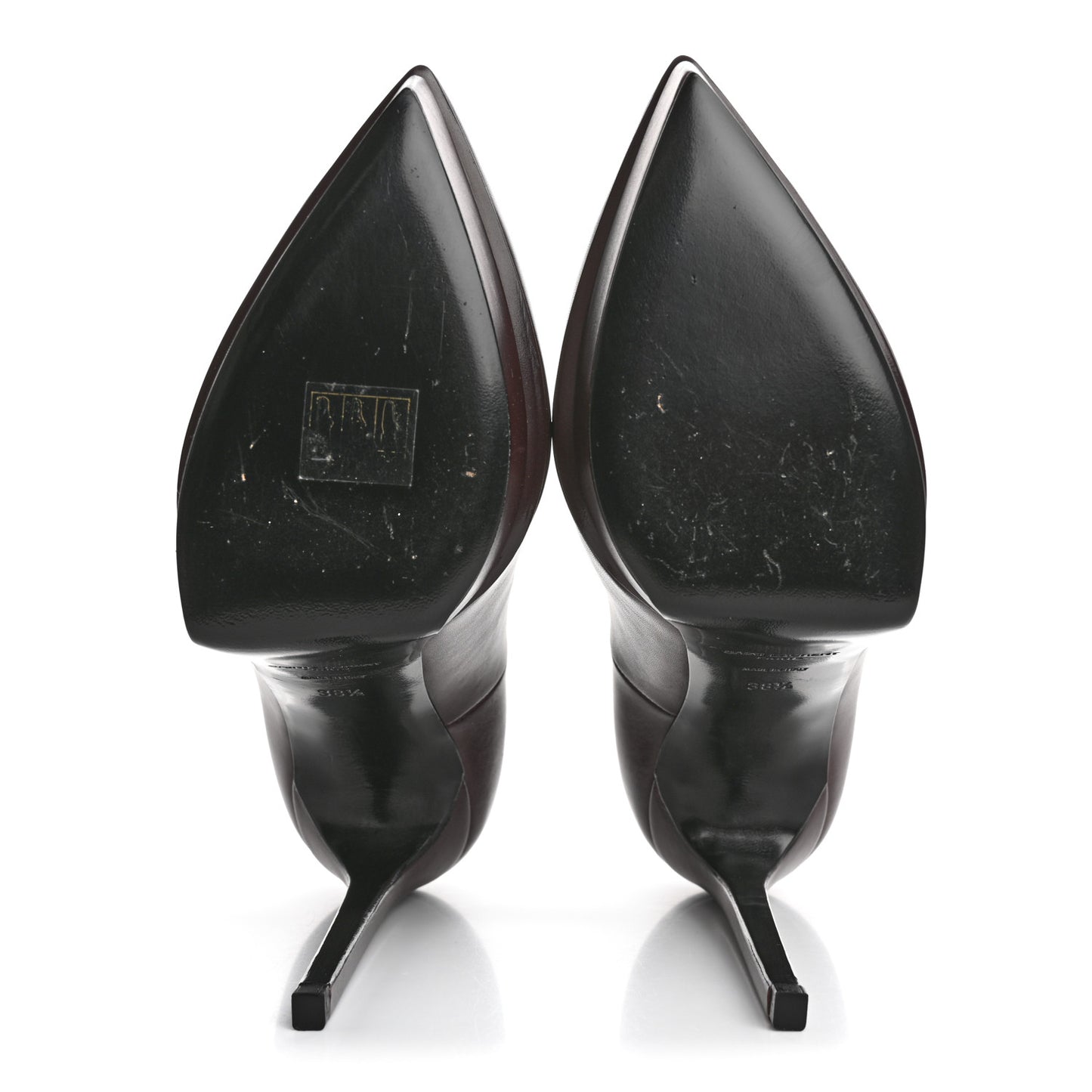 Calfskin Janis 105 Platform Pumps 38.5 Cordovan