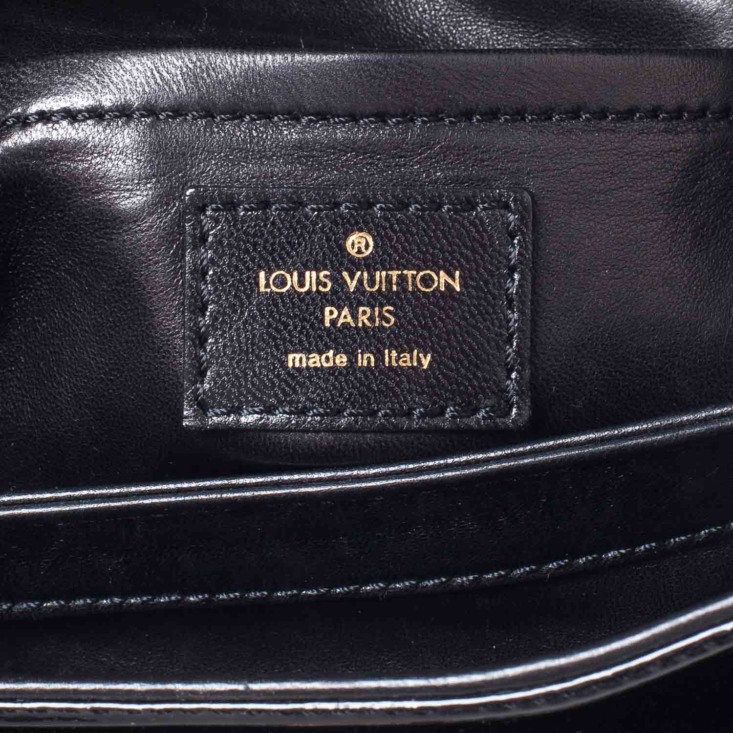 Louis Vuitton Monogram Silk Pony Hair Alligator Trim Linda Black 9 of 11