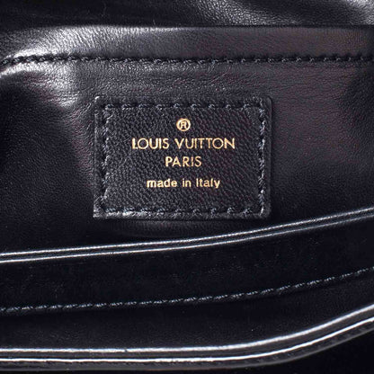 Louis Vuitton Monogram Silk Pony Hair Alligator Trim Linda Black 9 of 11