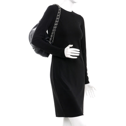 Chanel Caviar Half Moon Large Flap Black 2 of 10