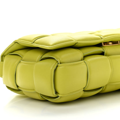 Bottega Veneta Nappa Maxi Intreccio Padded Cassette Crossbody Bag Lime 9 of 10