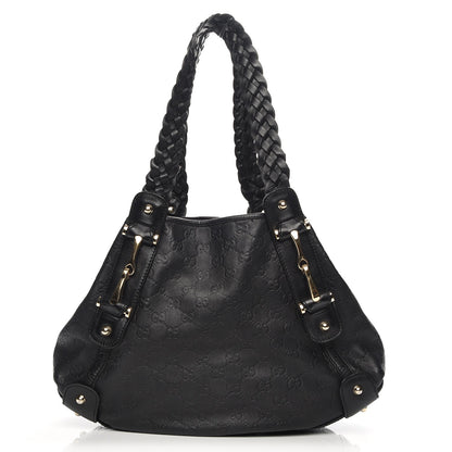 Gucci Guccissima Small Pelham Shoulder Bag Black 1 of 7