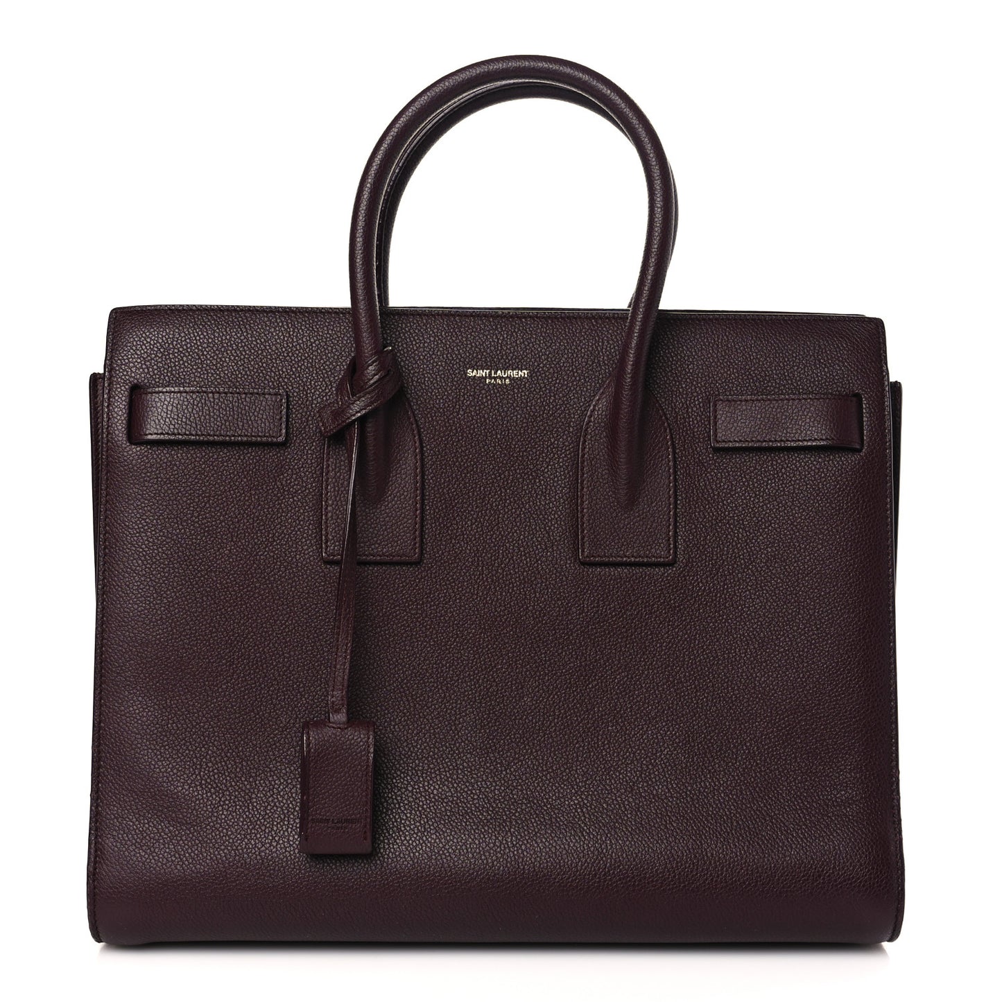 Grained Calfskin Small Classic Sac De Jour Bordeaux