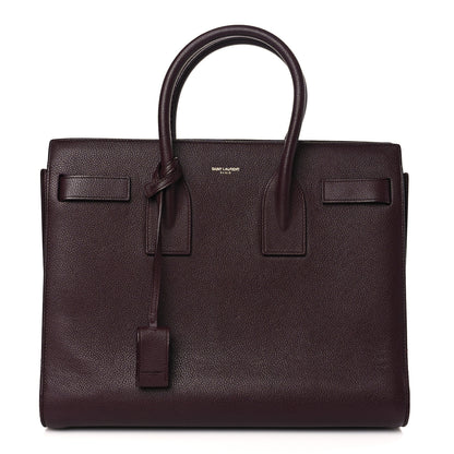 Saint Laurent Grained Calfskin Small Classic Sac De Jour Bordeaux 1 of 11