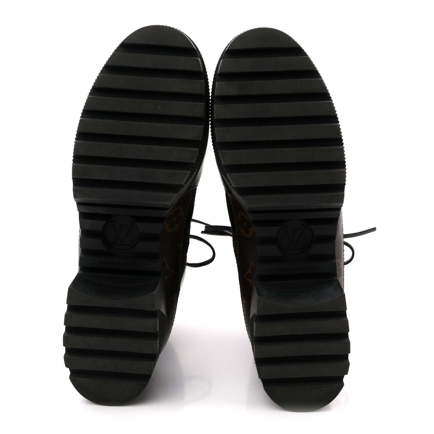 Louis Vuitton Suede Calfskin Monogram Laureate Platform Desert Boots 39 Black 6 of 10