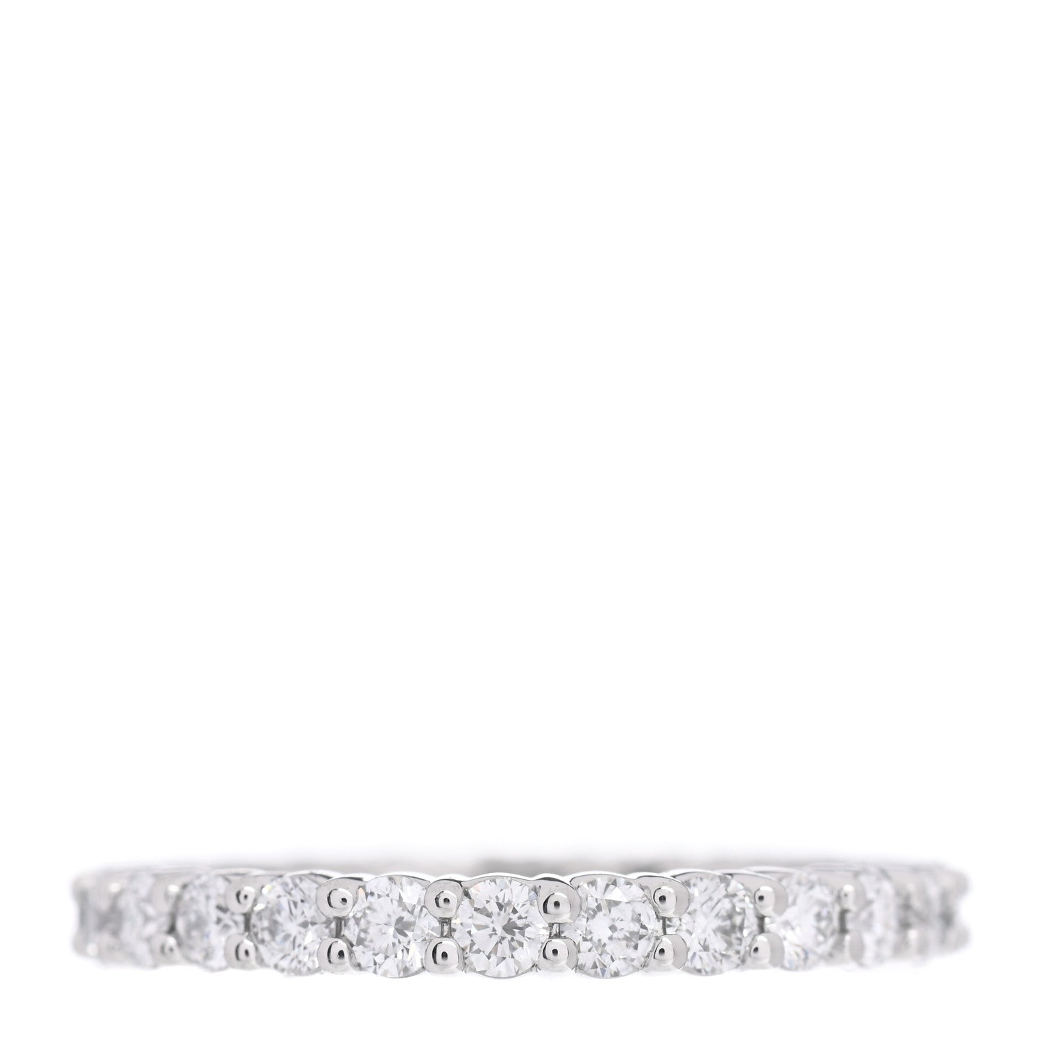 Harry Winston Platinum Diamond 1.25ctw Eternity Wedding Band Ring 53 6.25 3 of 5