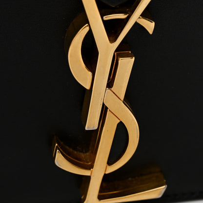 Saint Laurent Smooth Calfskin Monogram Cassandra Clasp Bag Black 15 of 16