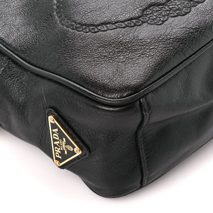 Prada Glace Calf Logo Crossbody Black 10 of 12