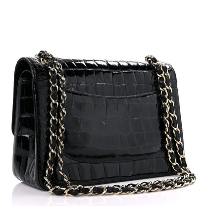 Chanel Alligator Jumbo Double Flap Black 3 of 16