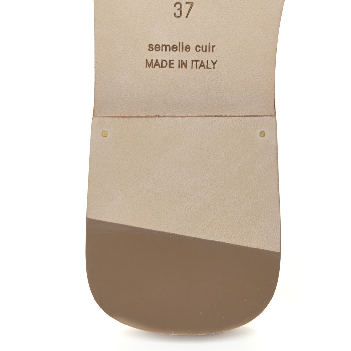 Box Calfskin Oran Sandals 37 White