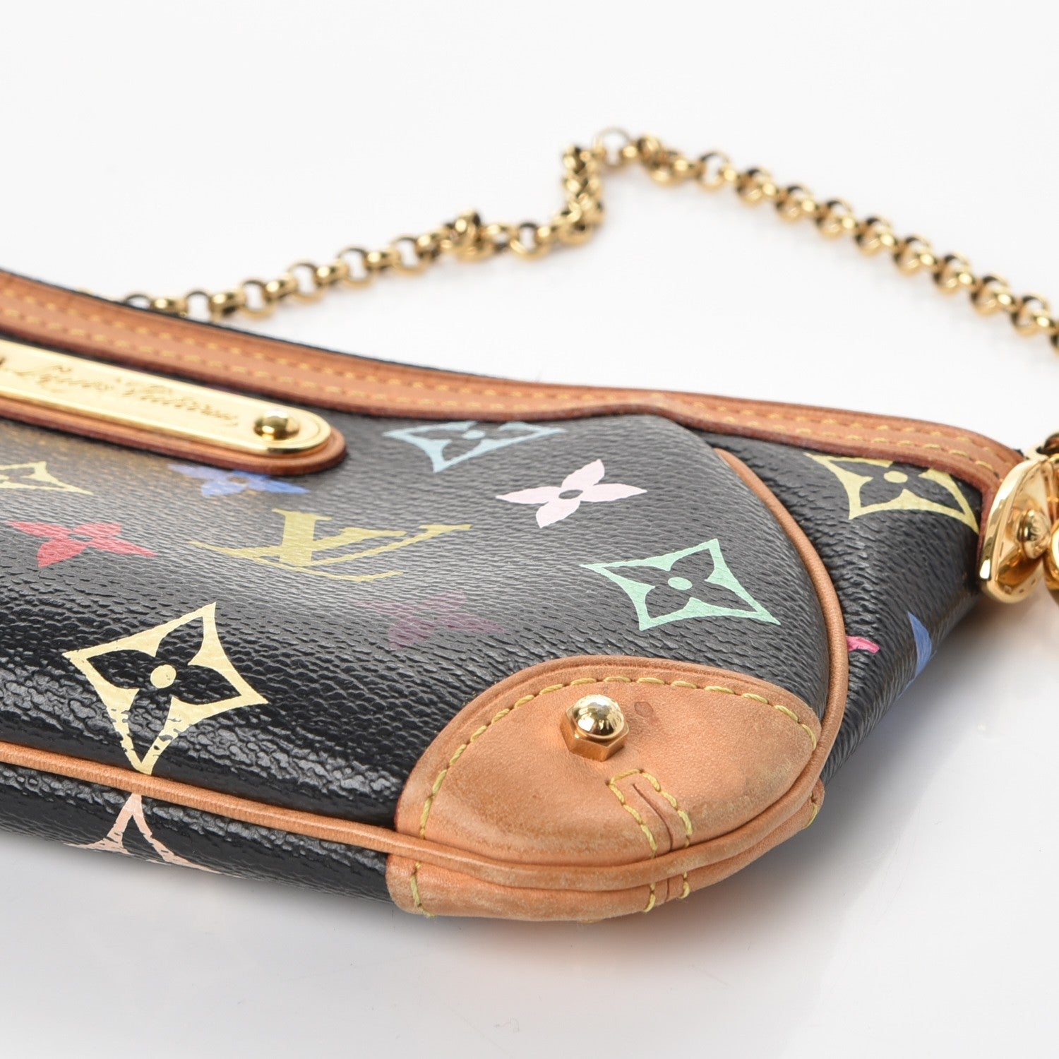 Louis Vuitton Monogram Multicolor Pochette Milla MM Black 10 of 11